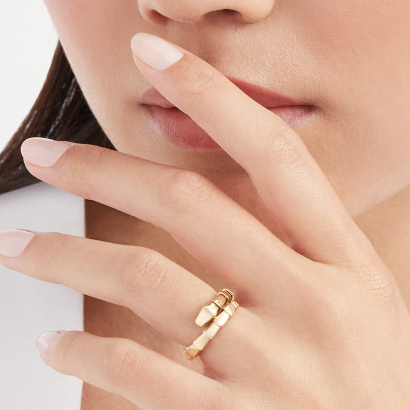 Serpent Wrap Ring Rose Gold