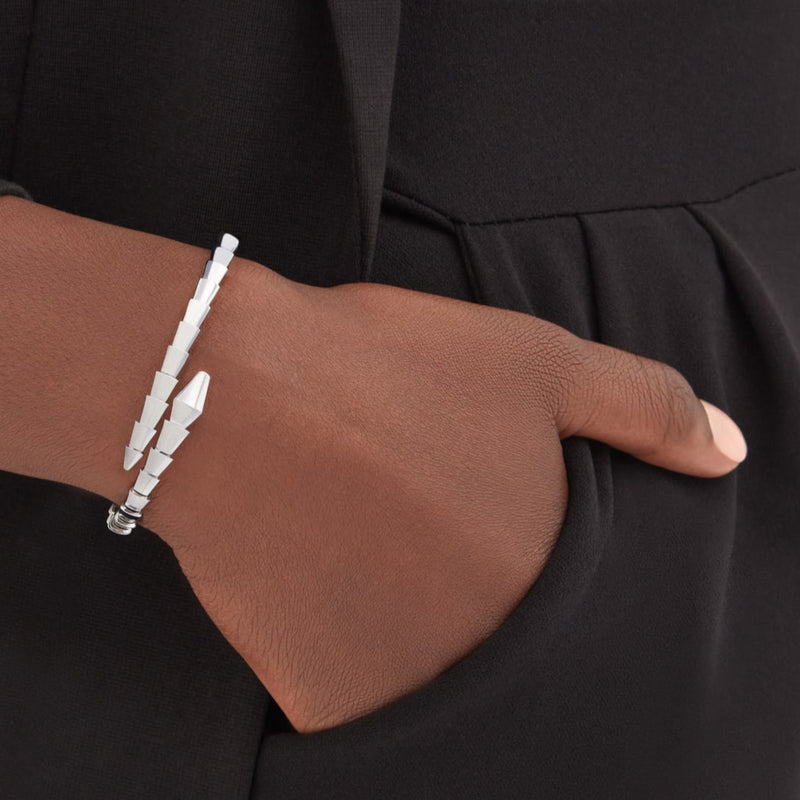 Serpent Wrap Bracelet Silver