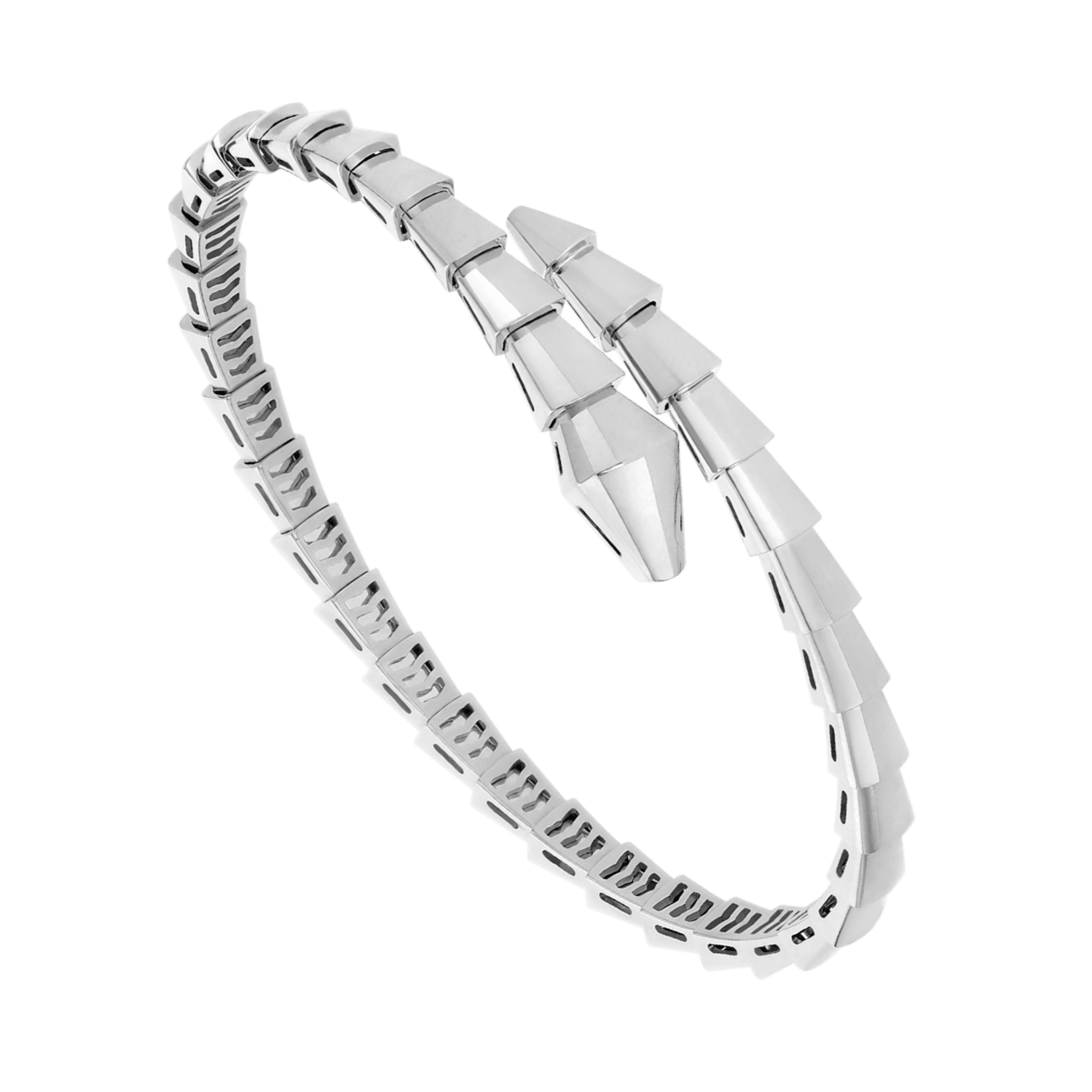 Serpent Wrap Bracelet Silver
