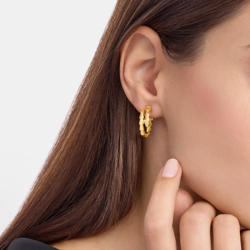 Serpent Wrap Earrings Gold