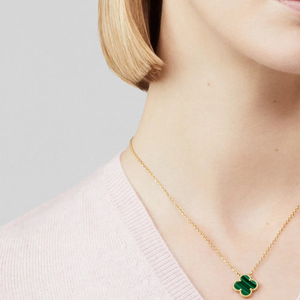 Clover Necklace Green