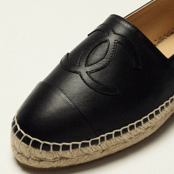 The Riviera Espadrilles Black