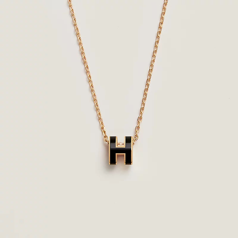 Halo Necklace Black/Gold