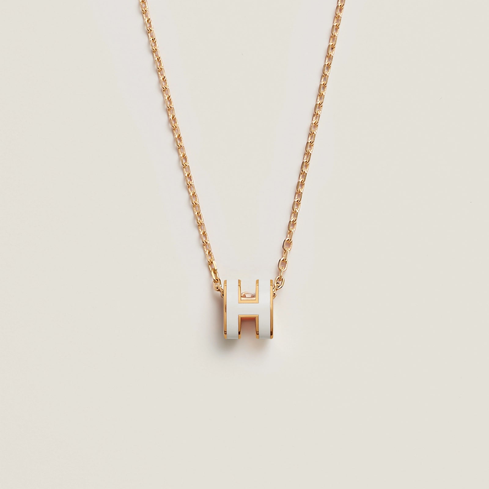 Halo Necklace White/Gold