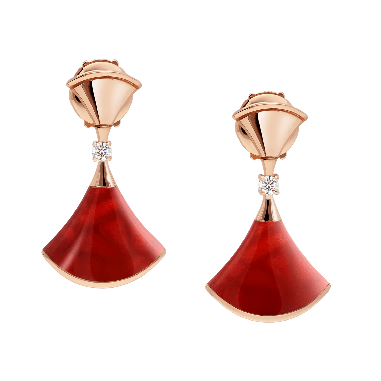 Divina Earrings Red