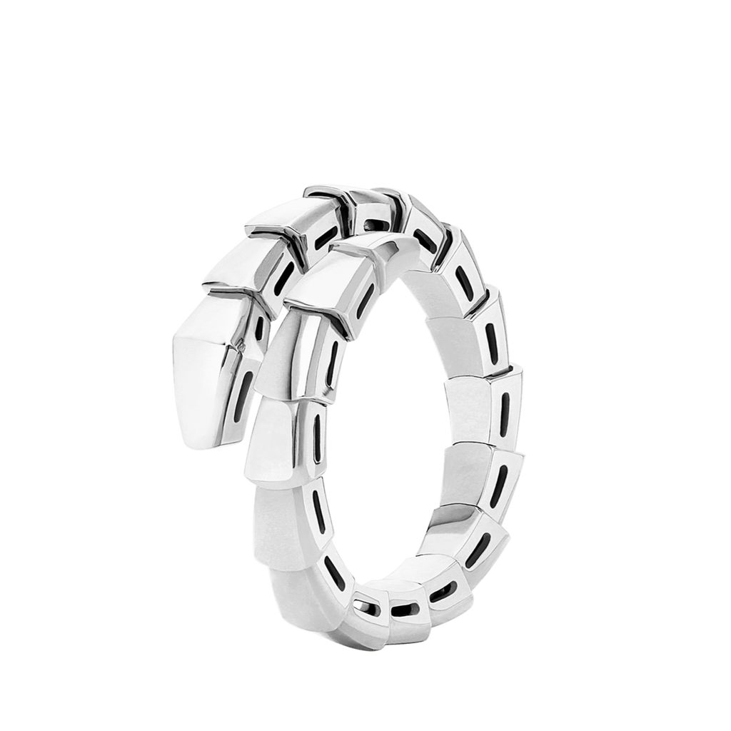 Serpent Wrap Ring Silver