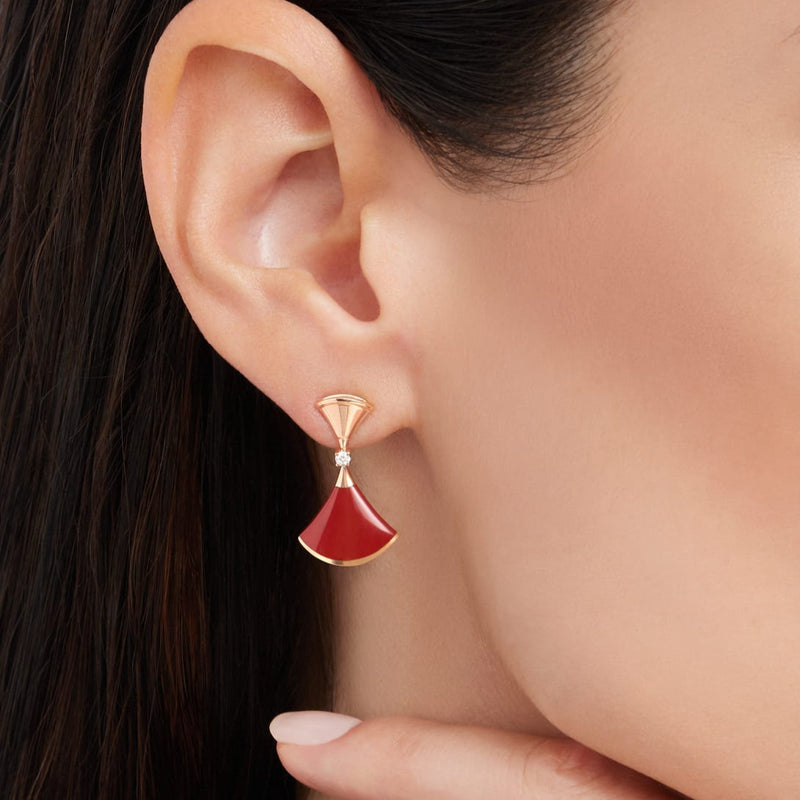 Divina Earrings Red