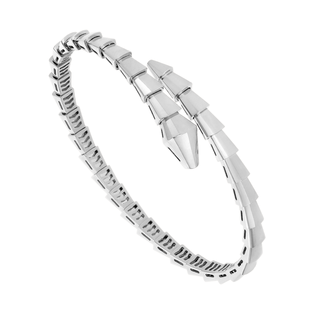 Serpent Wrap Bracelet Silver