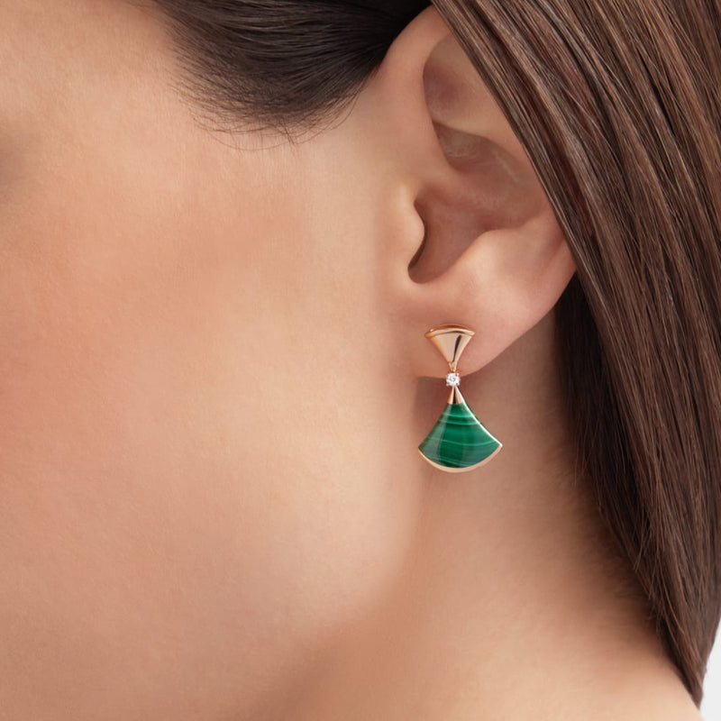 Divina Earrings Emerald