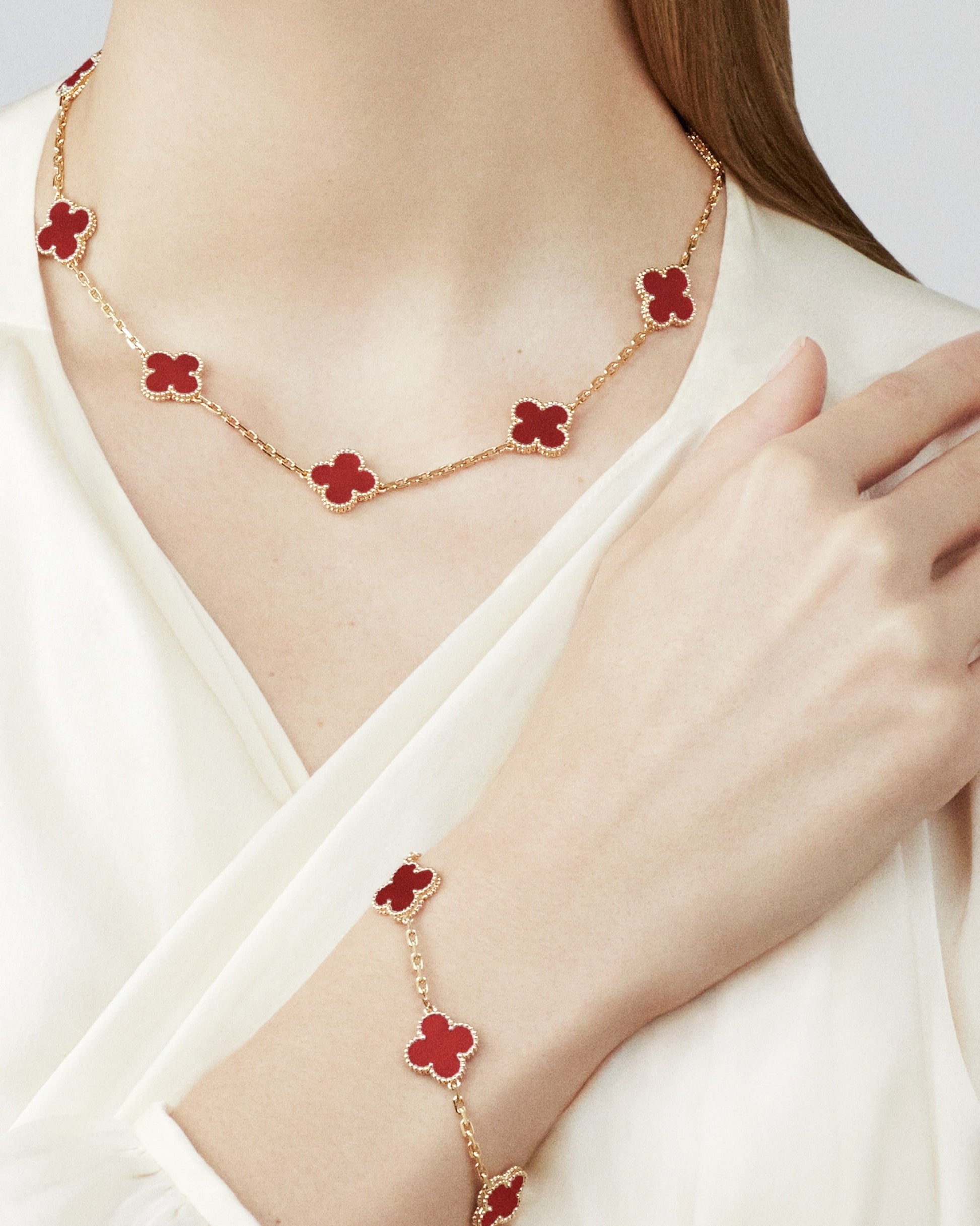 Clover Bracelet Red