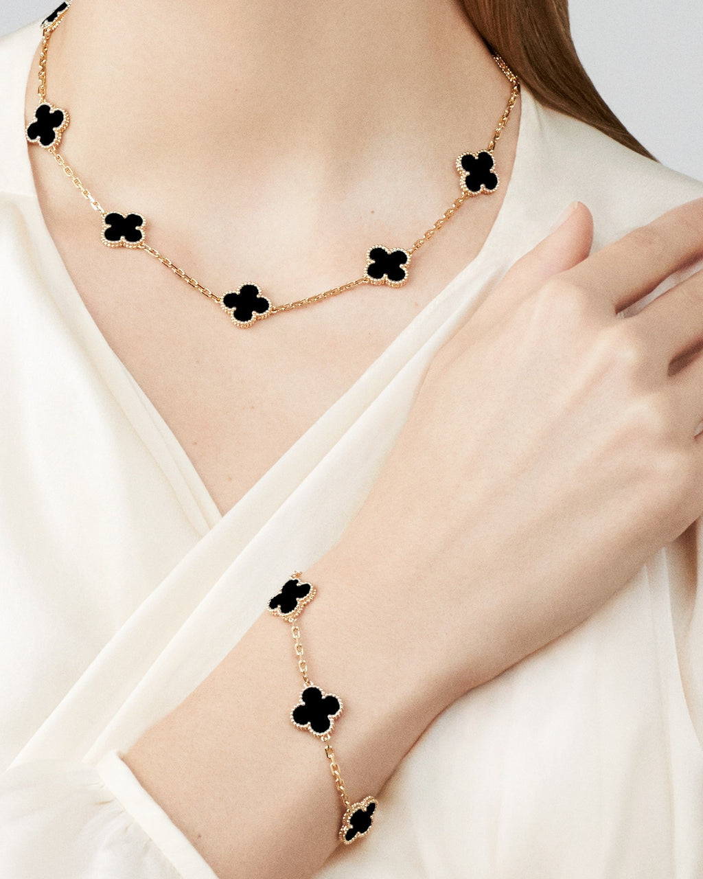 Clover Bracelet Black