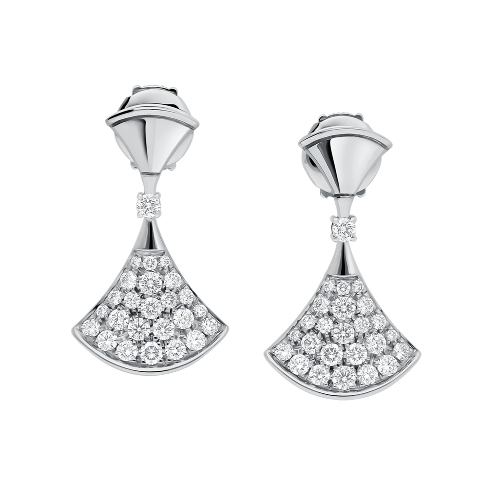 Divina Gem Earrings Silver