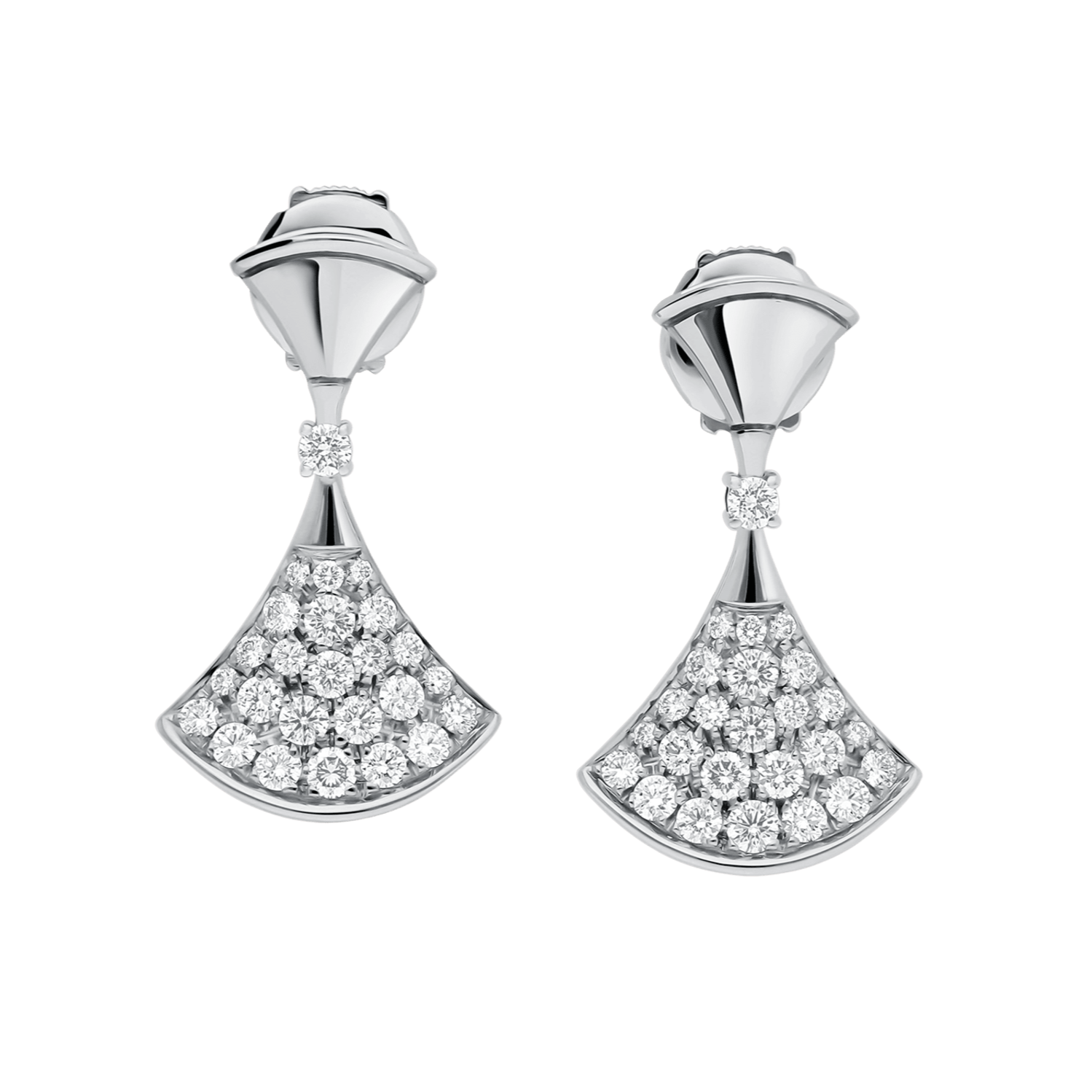Divina Gem Earrings Silver