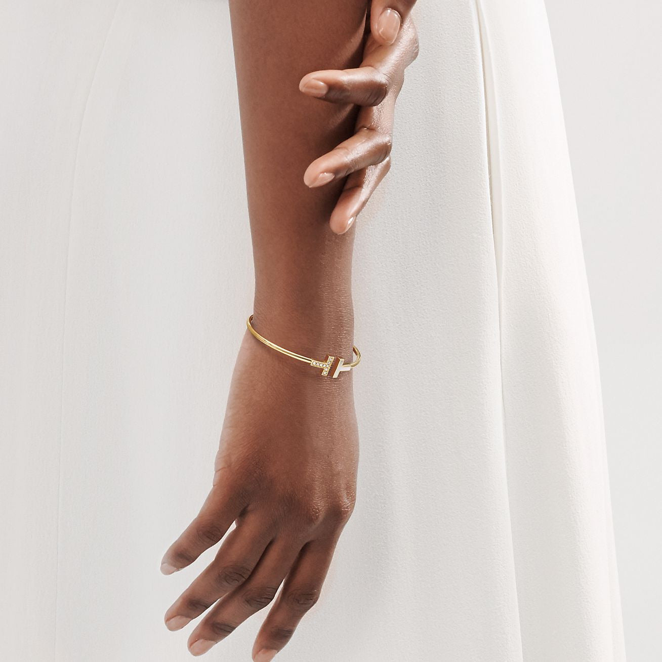 T-Wire Bracelet Pearl Gem