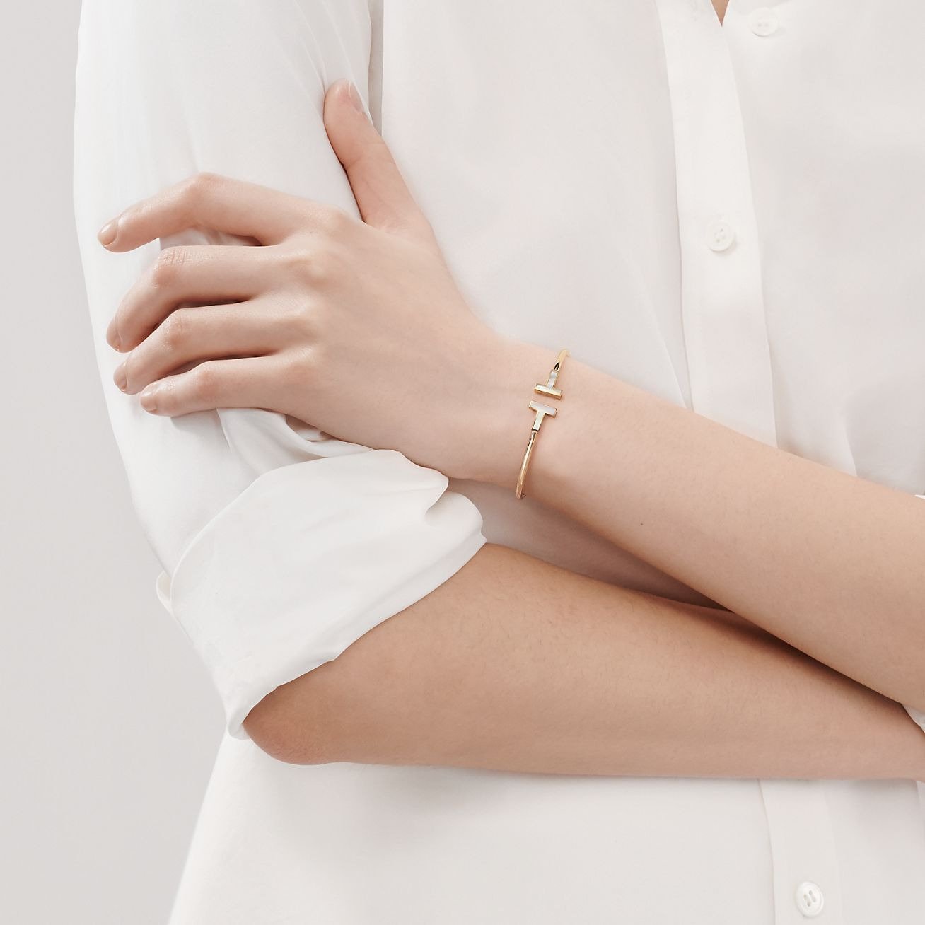 T-Wire Bracelet Pearl
