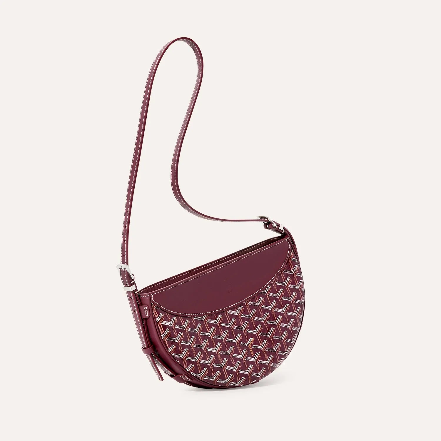 The Monogram Saddle Bag Burgundy