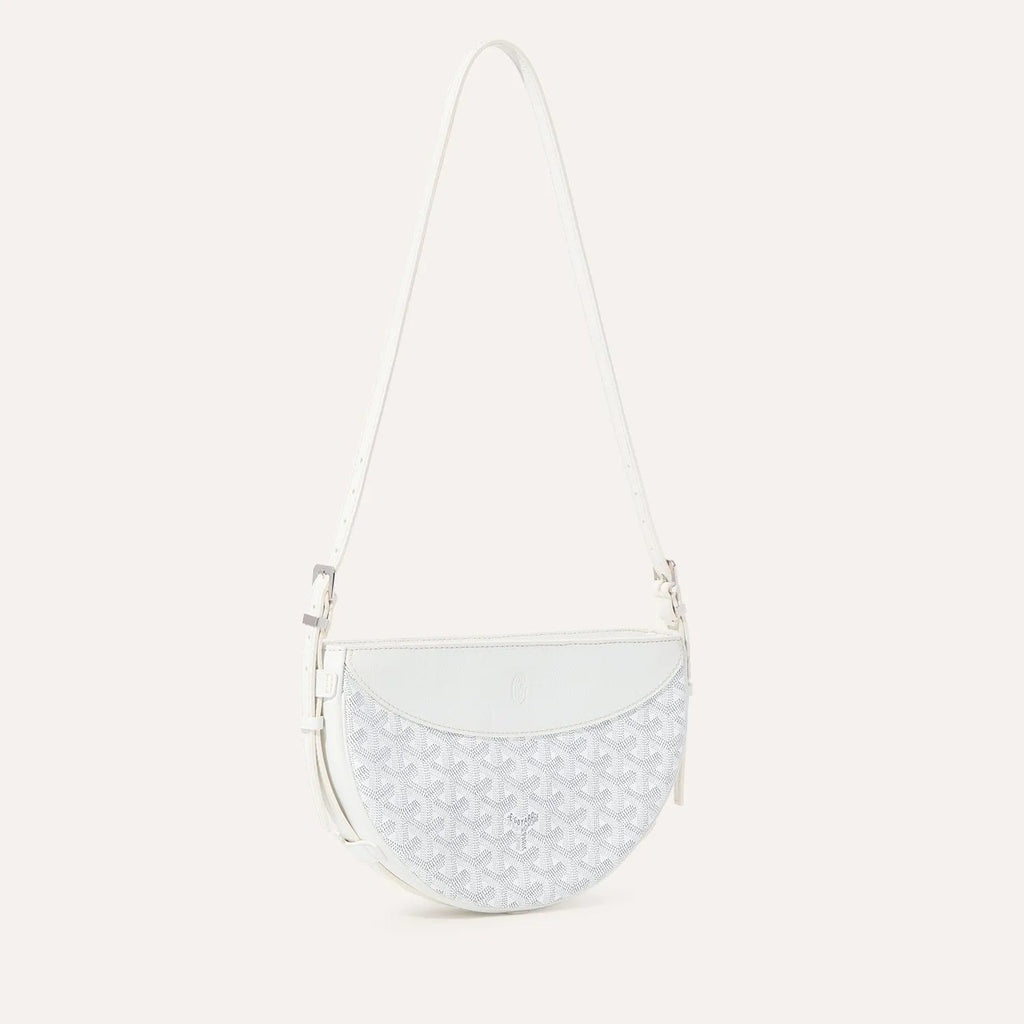 The Monogram Saddle Bag White