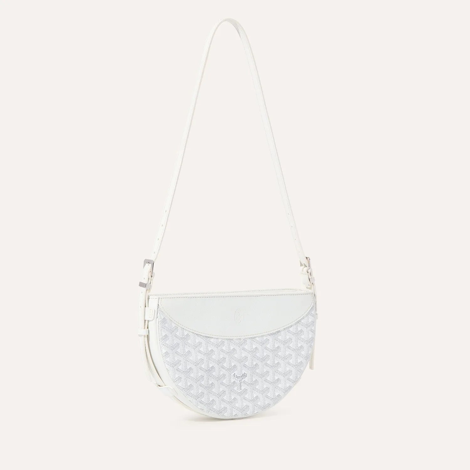 The Monogram Saddle Bag White