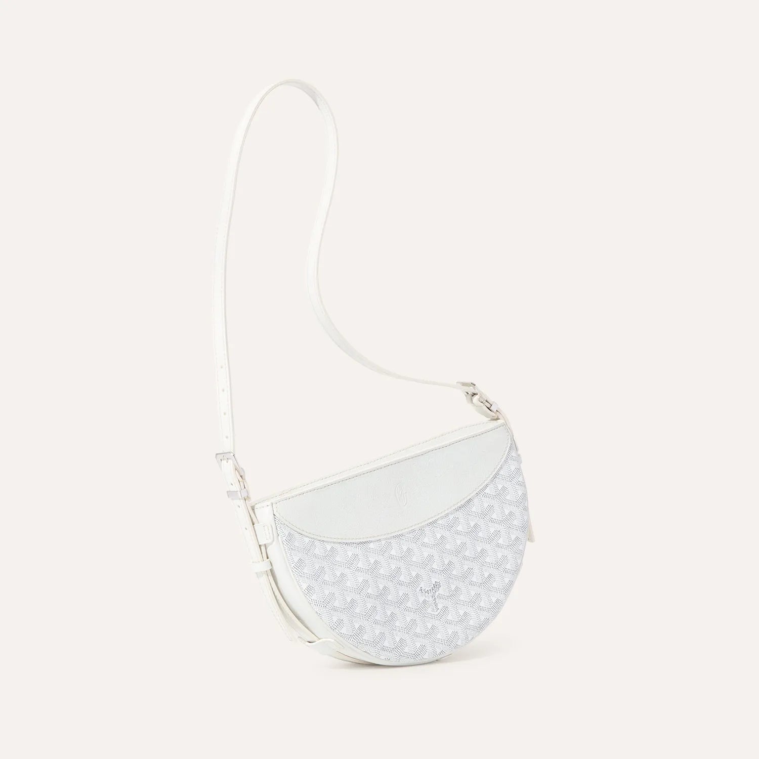 The Monogram Saddle Bag White