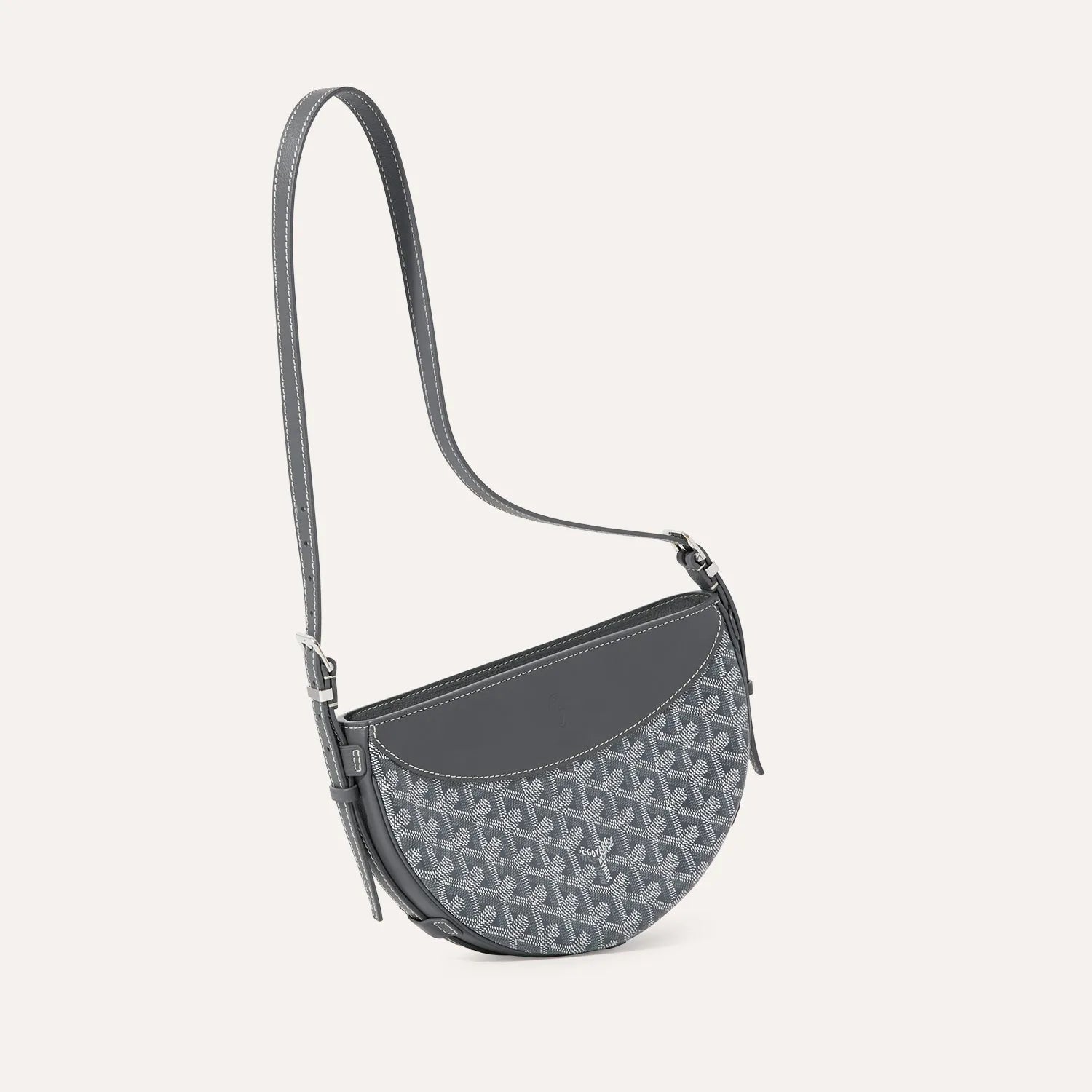 The Monogram Saddle Bag Grey