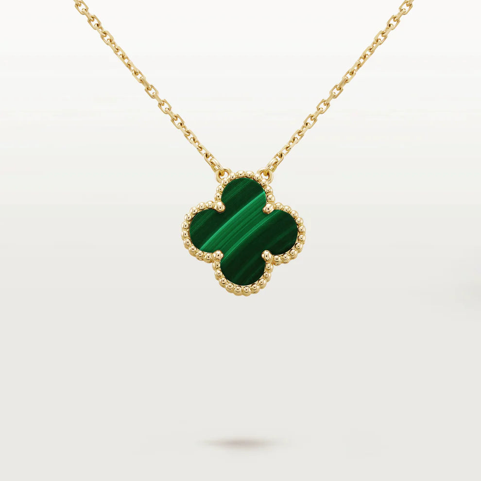 Clover Necklace Green