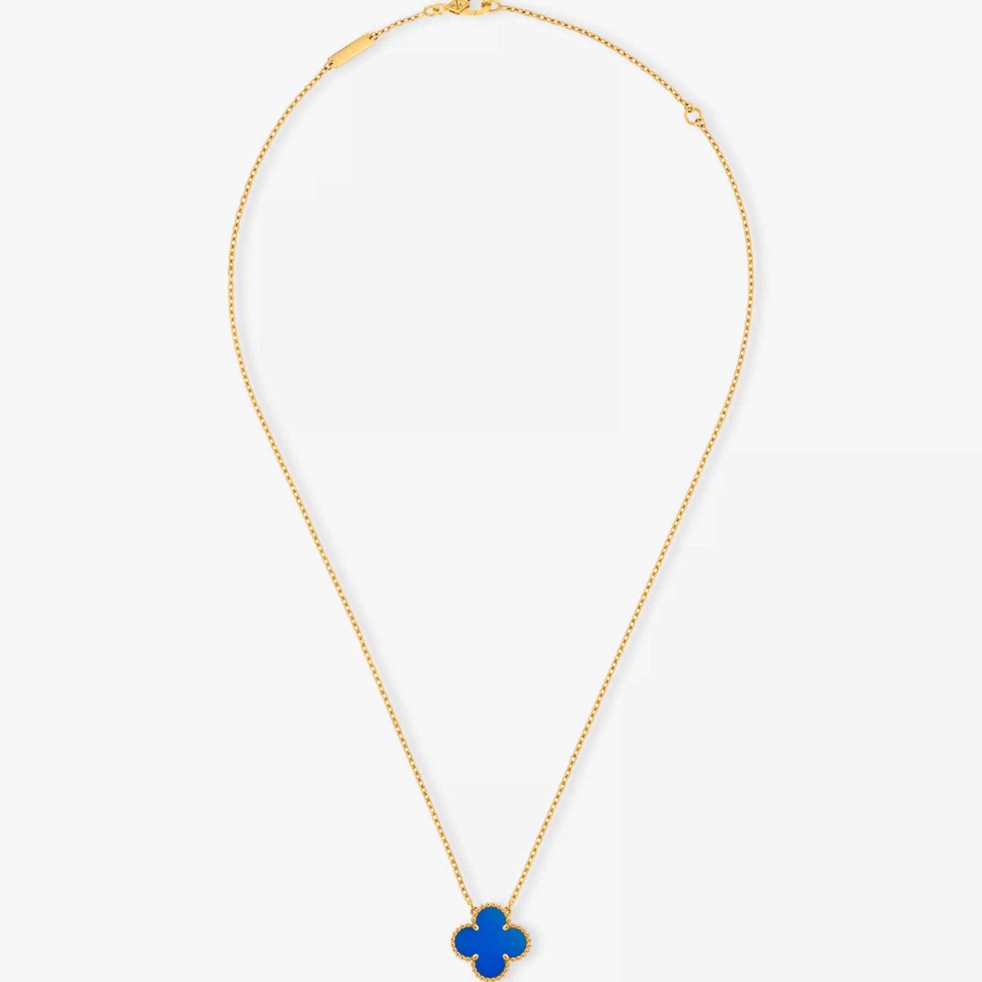 Clover Necklace Blue