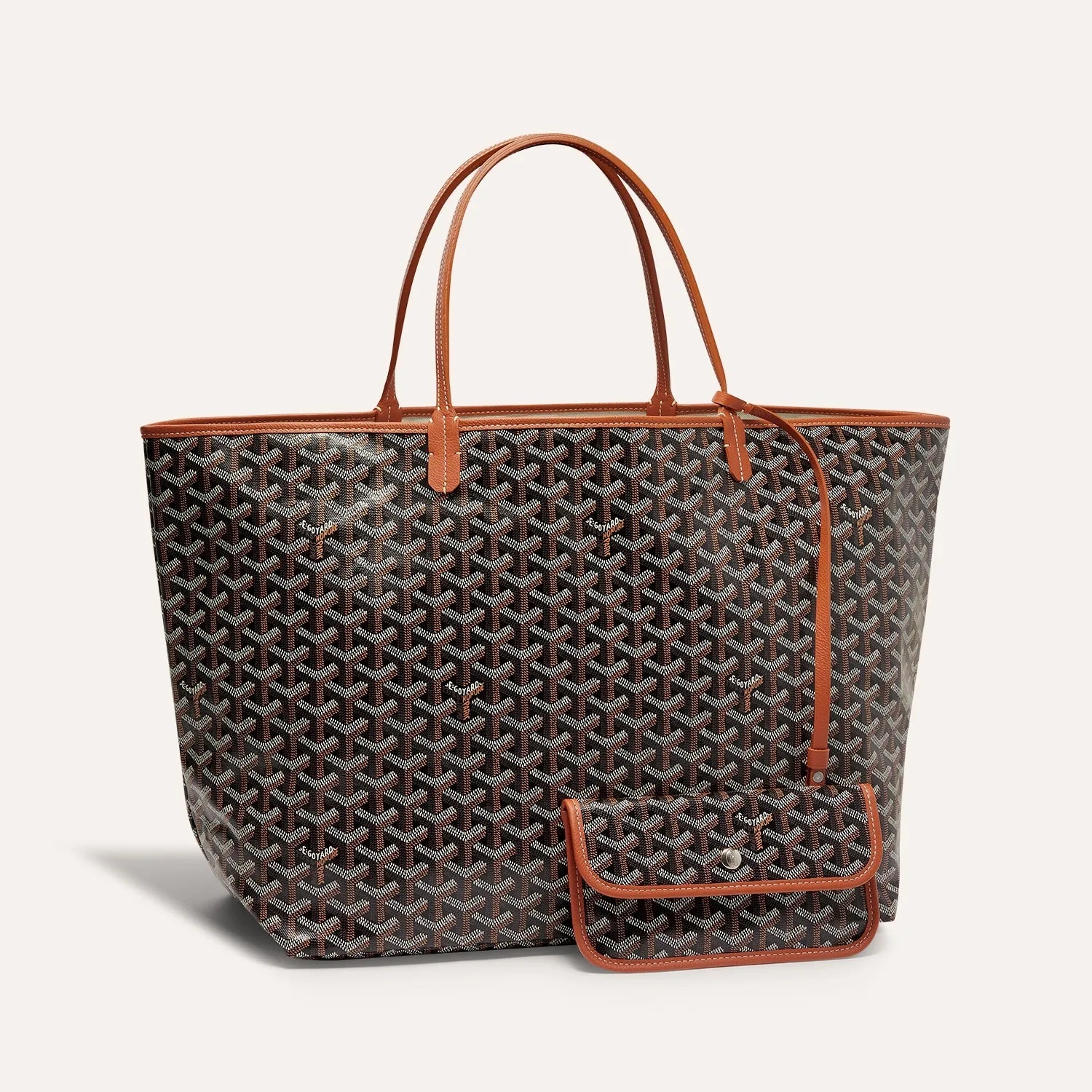 The Monogram Tote Bag Brown