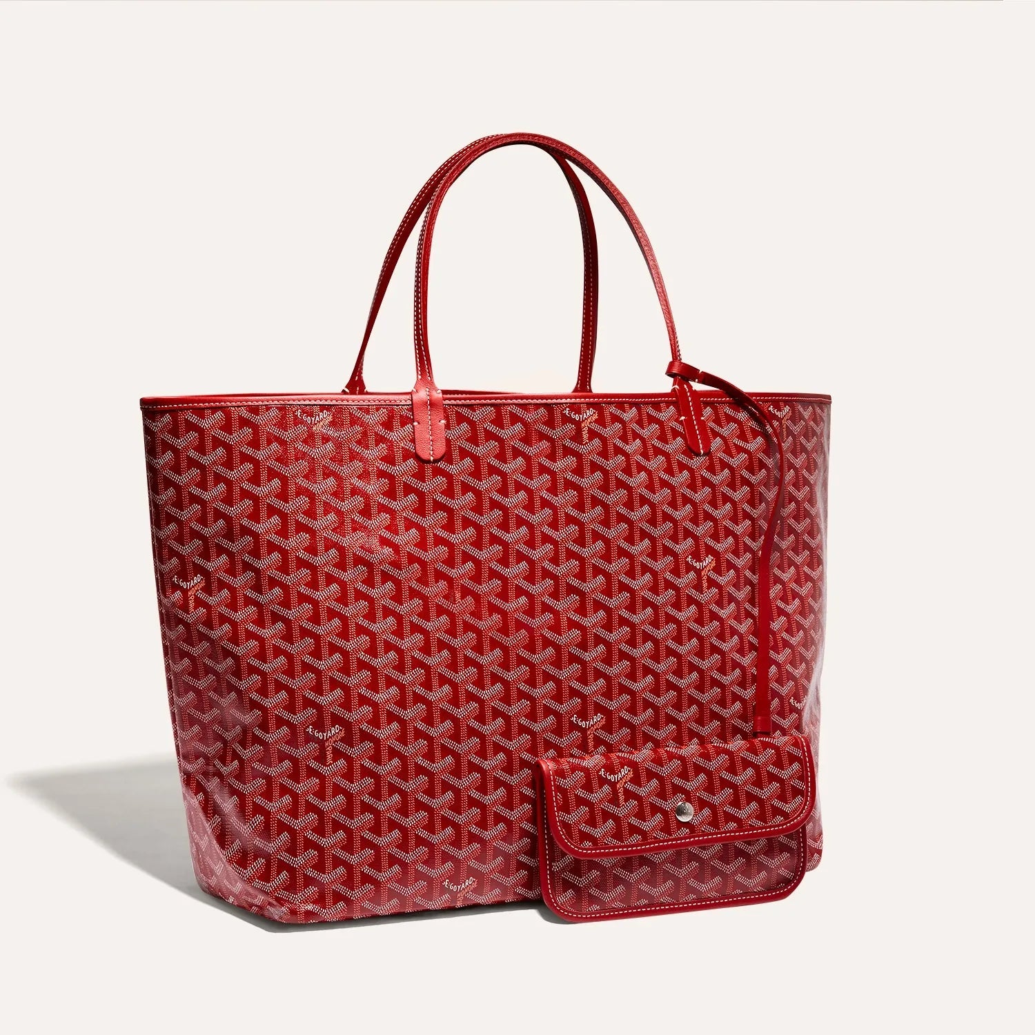 The Monogram Tote Bag Red