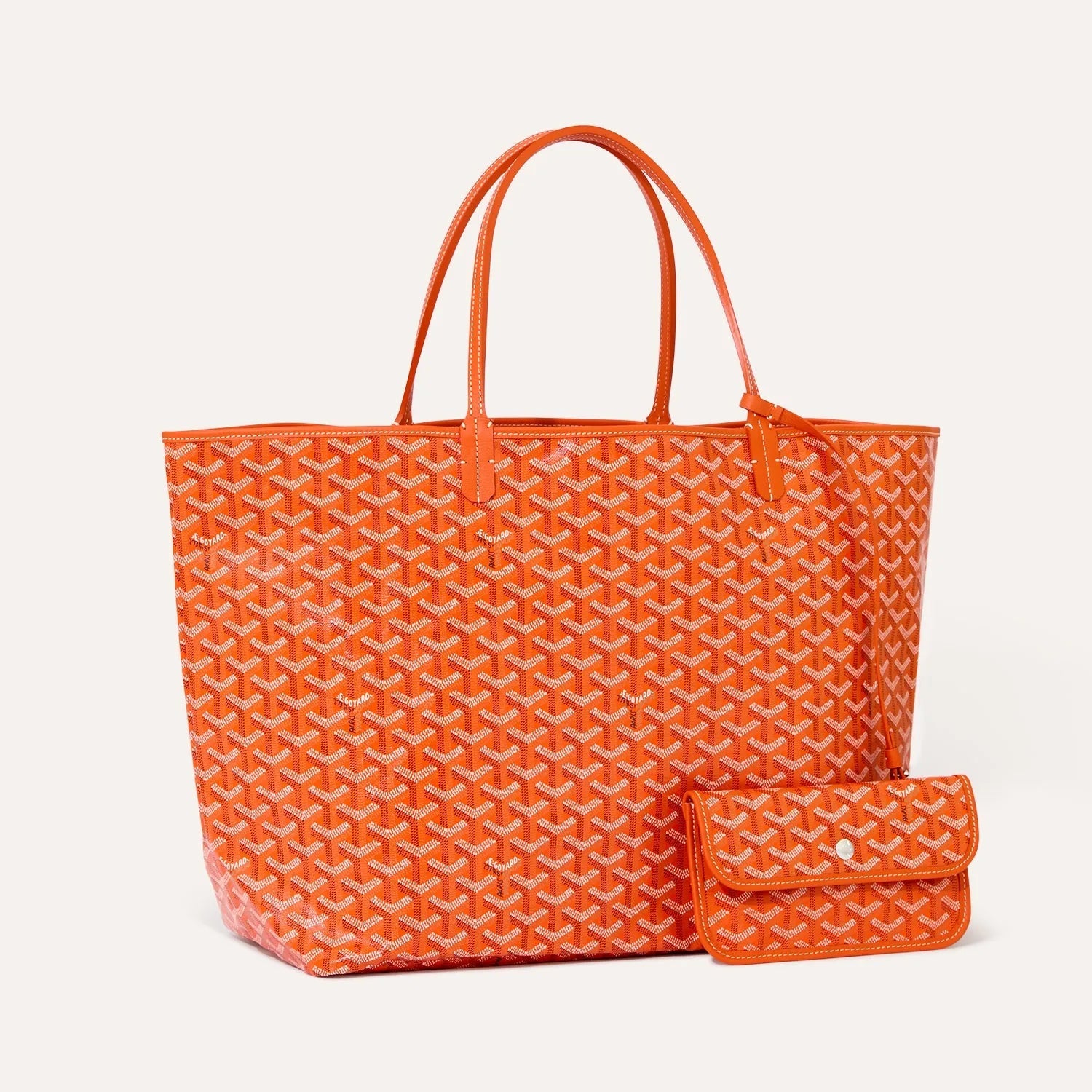 The Monogram Tote Bag Orange