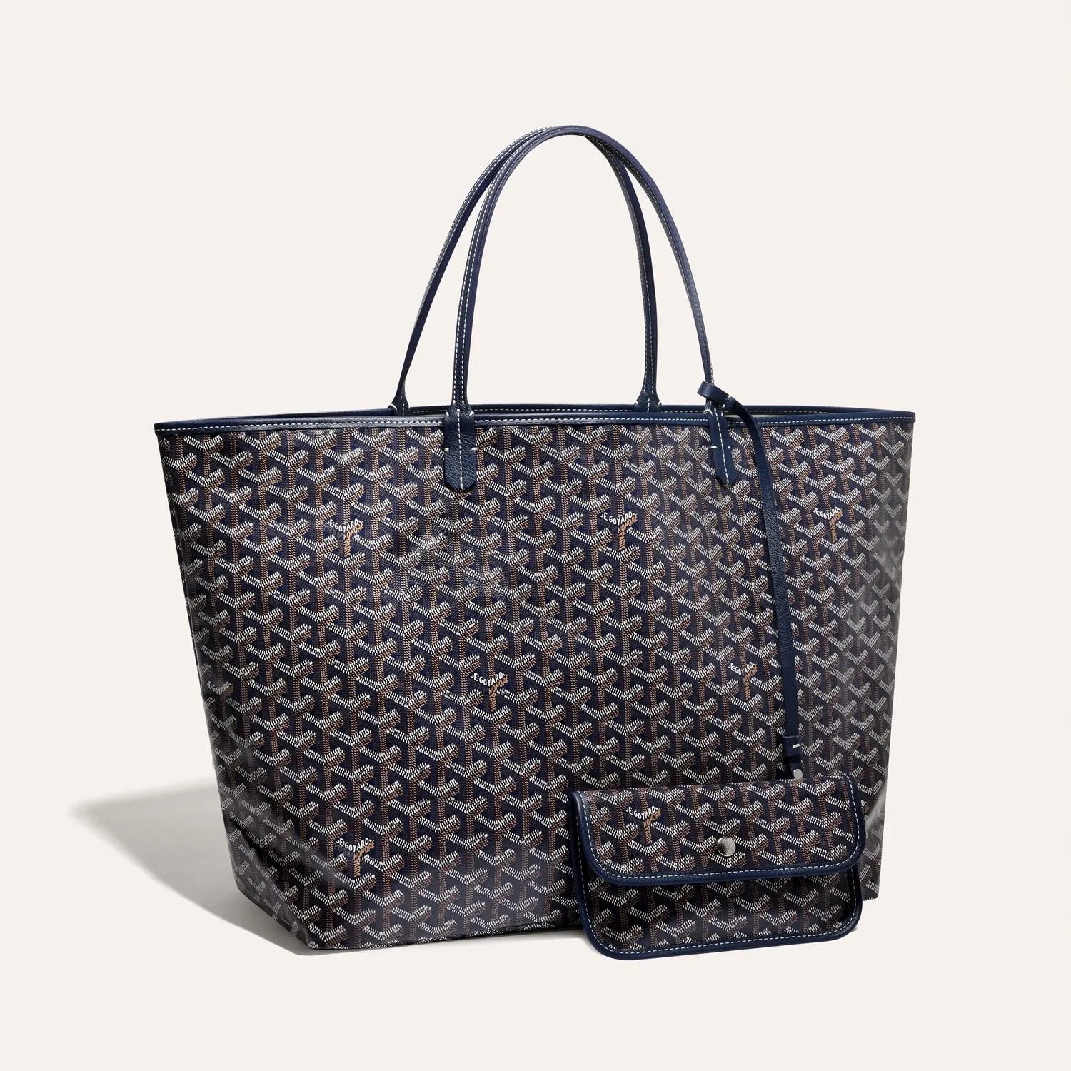 The Monogram Tote Bag Navy