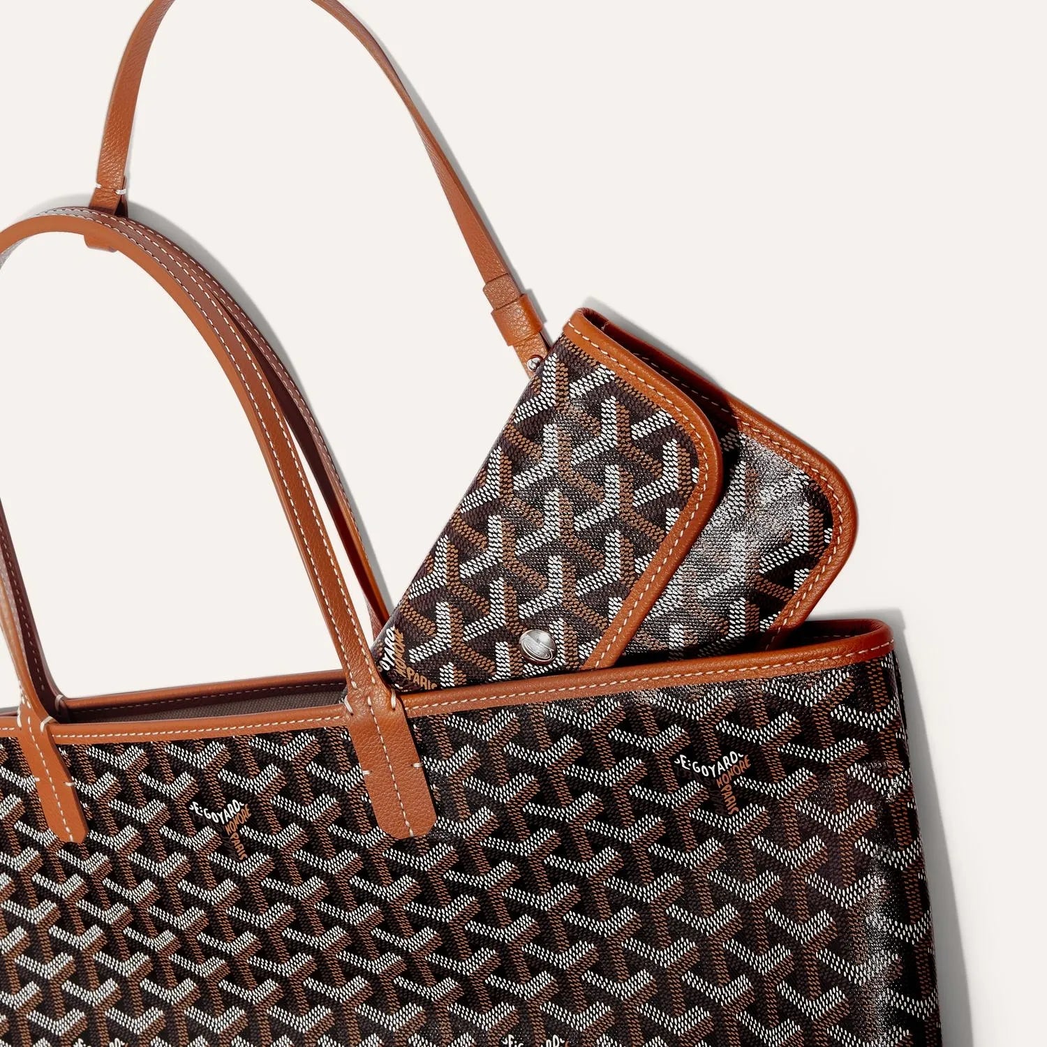 The Monogram Tote Bag Brown