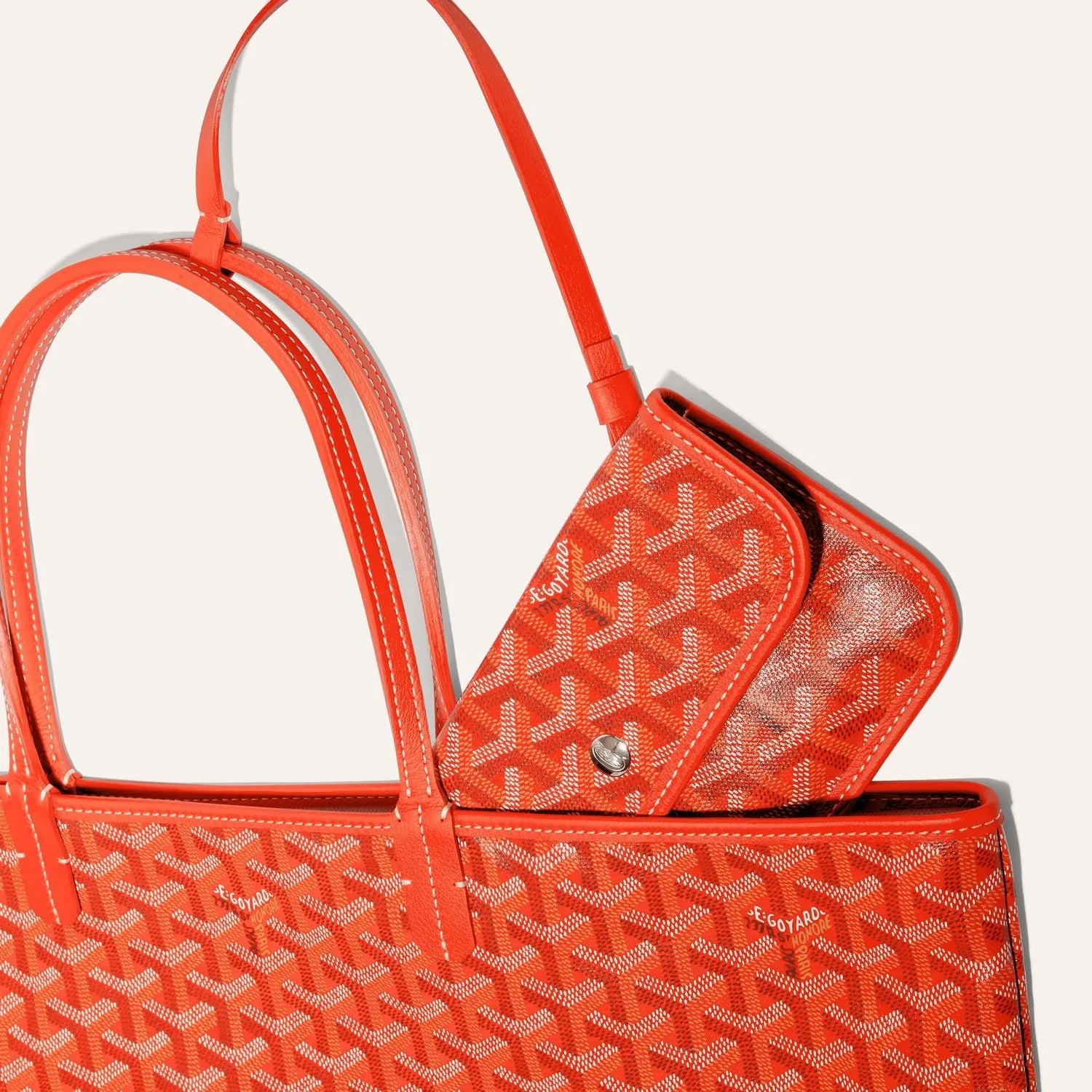 The Monogram Tote Bag Orange