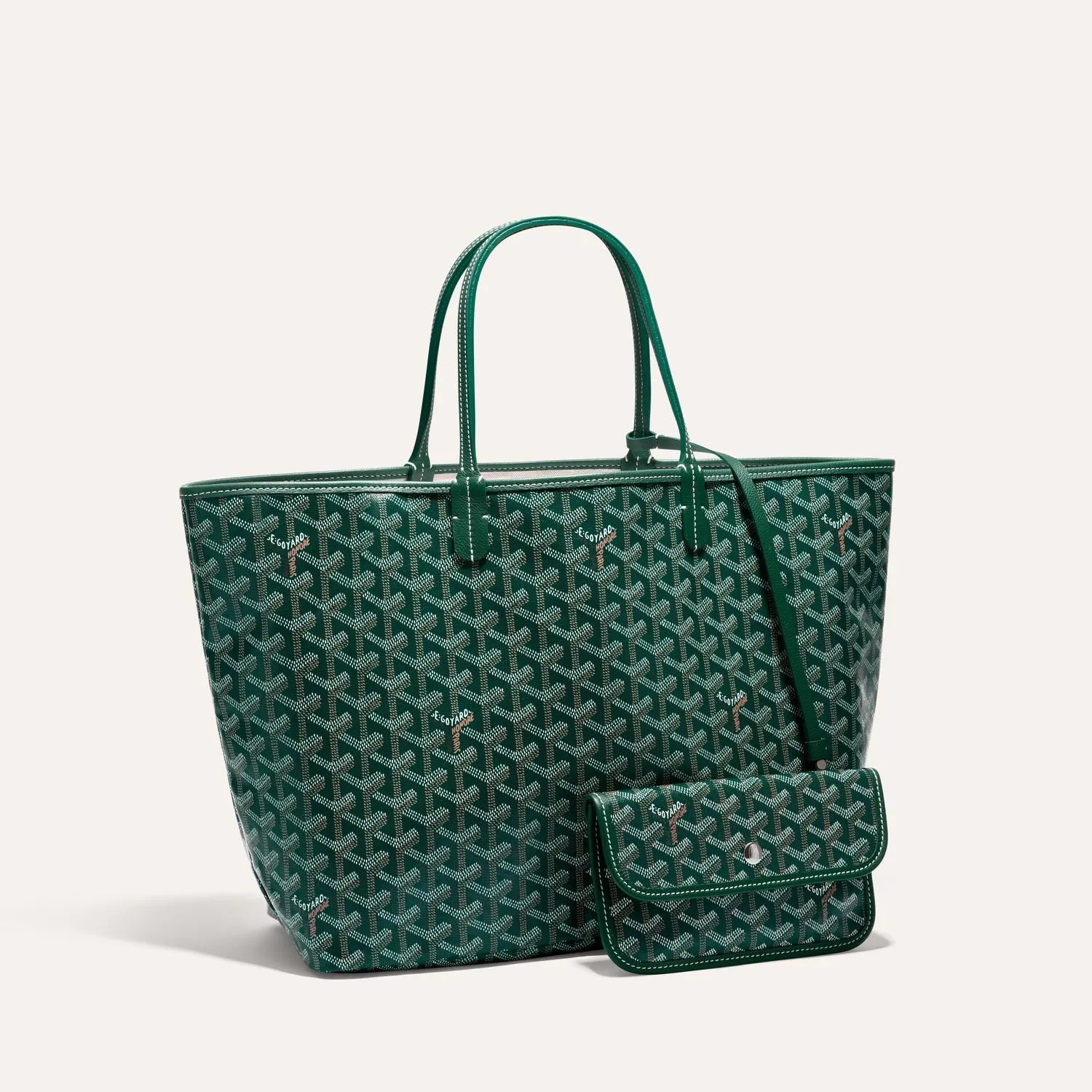 The Monogram Tote Bag Emerald