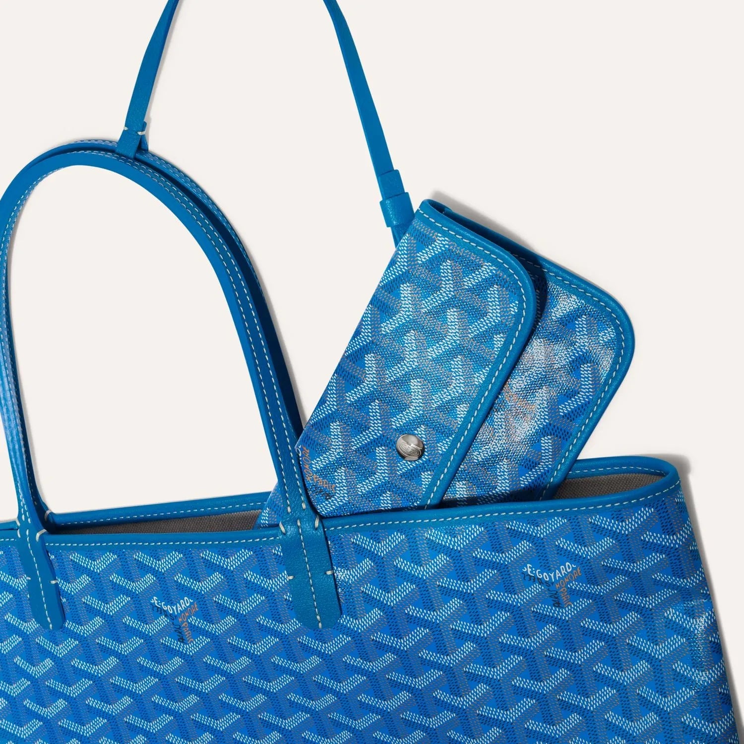 The Monogram Tote Bag Blue
