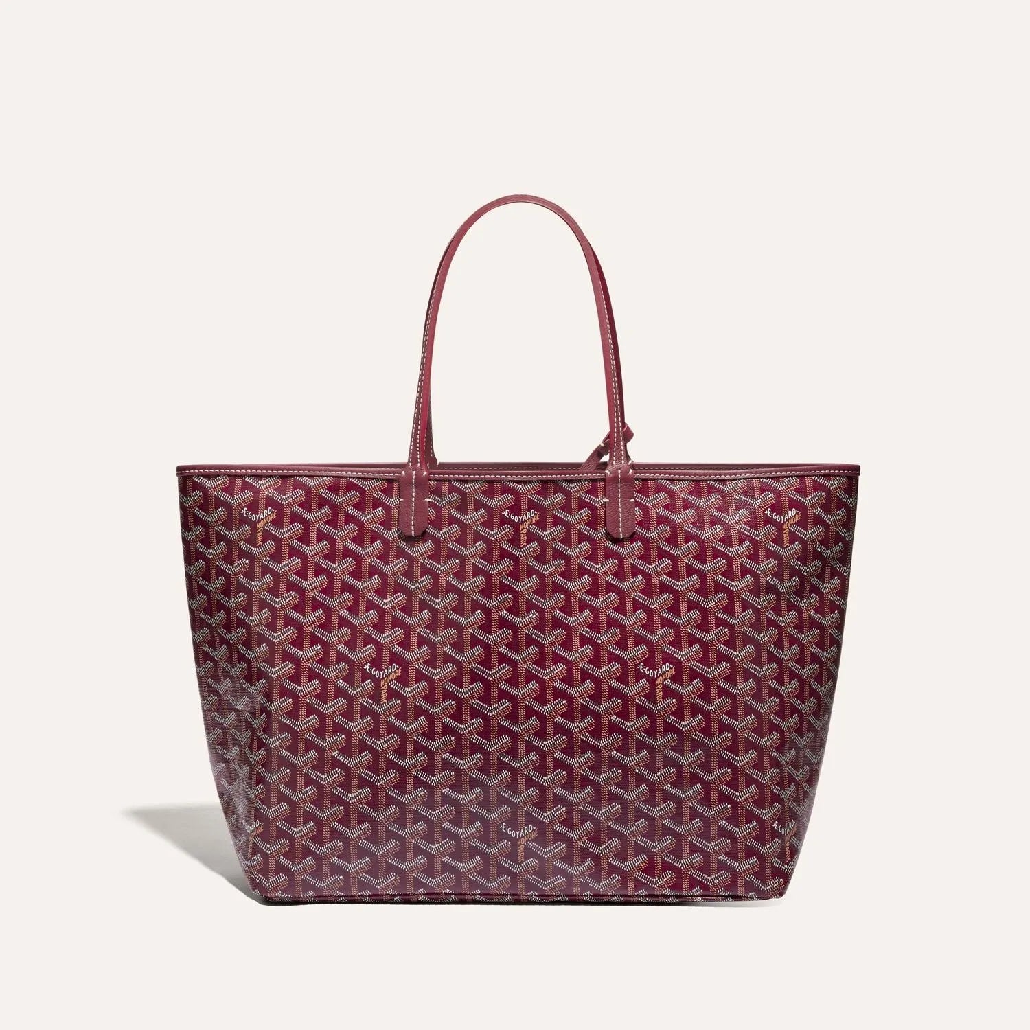 The Monogram Tote Bag Burgundy