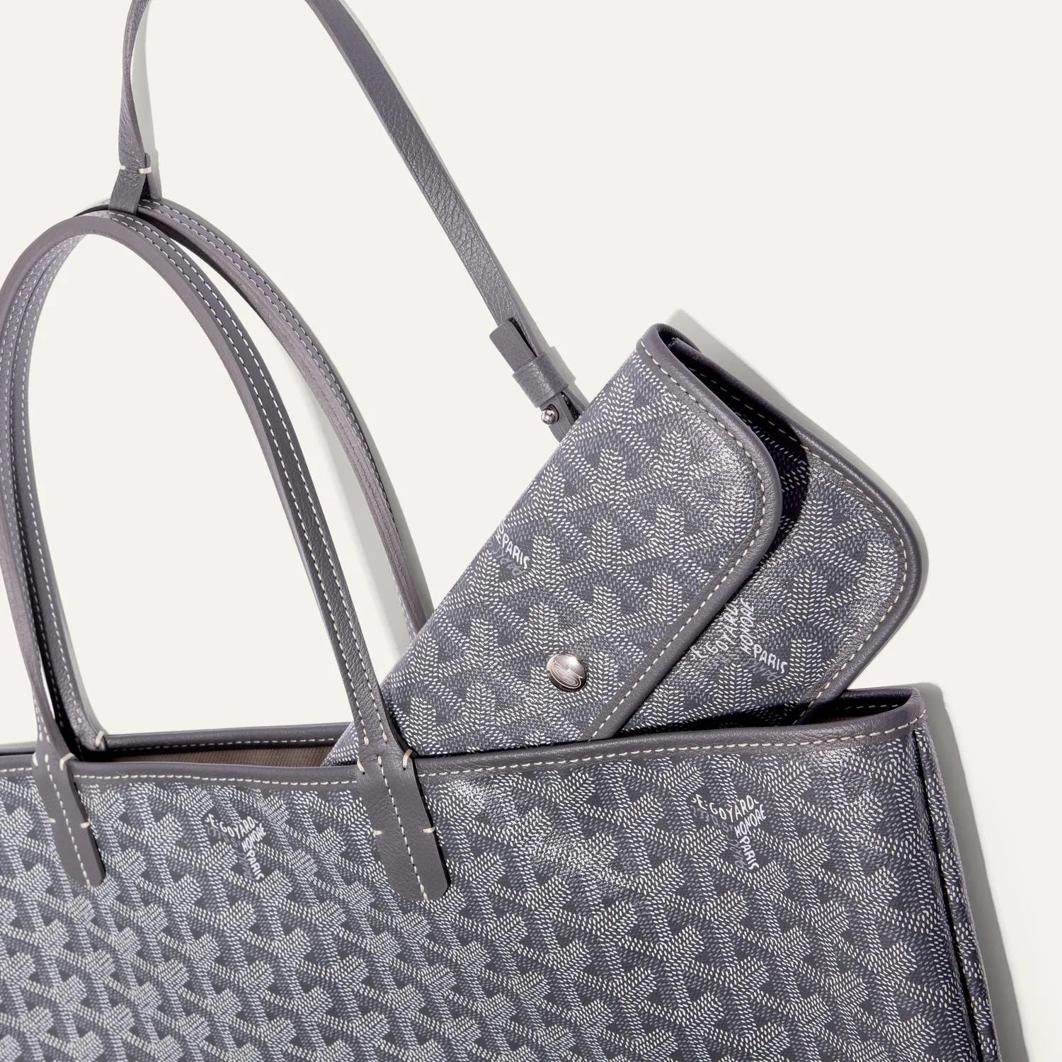 The Monogram Tote Bag Grey