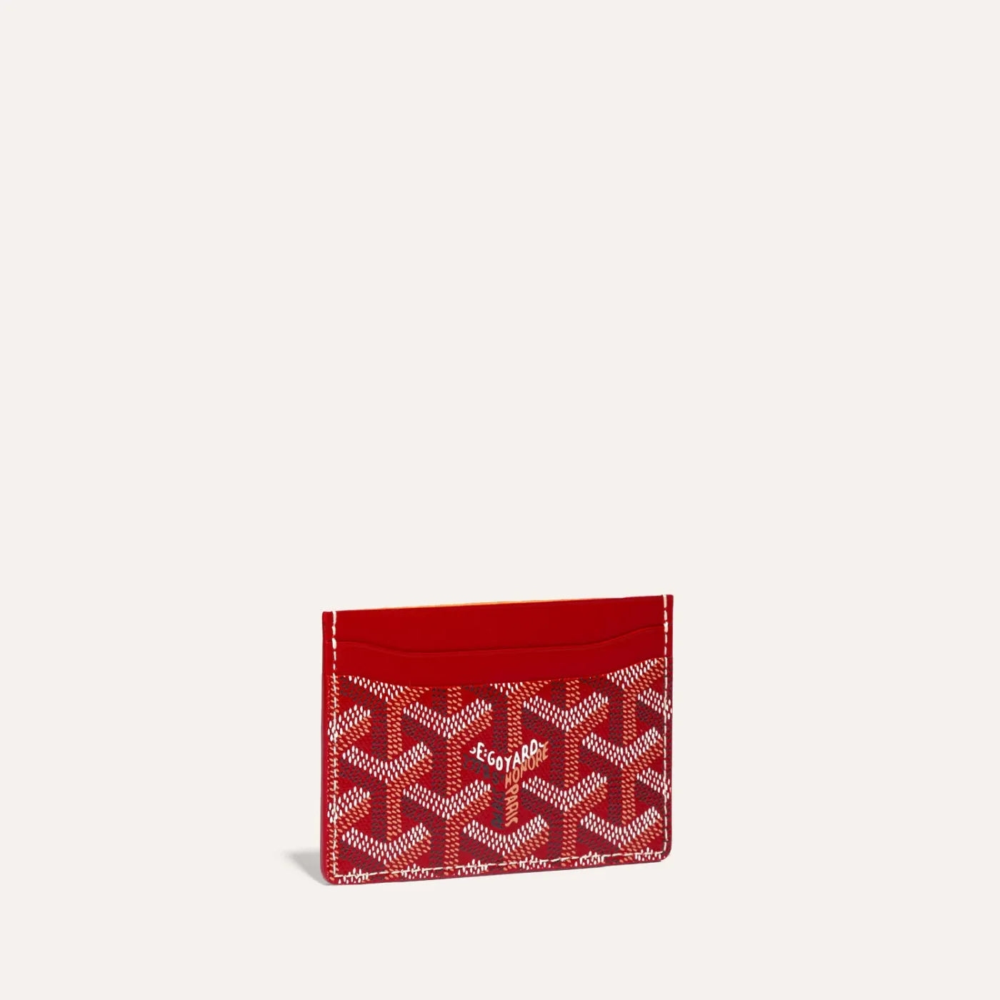 Monogram Card Holder Red