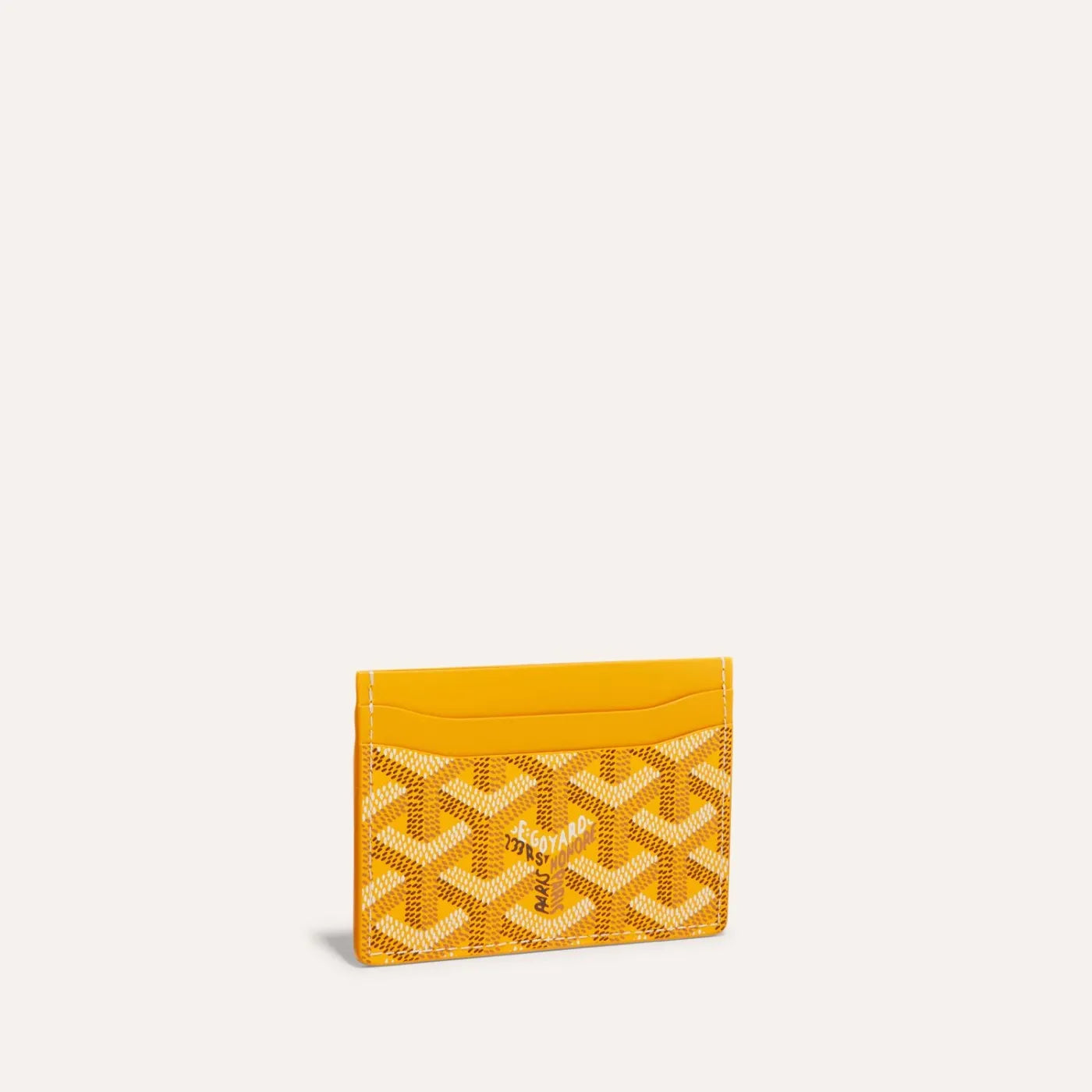 Monogram Card Holder Yellow