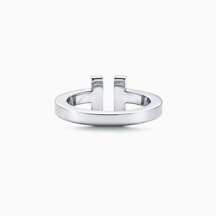 T Wire Ring Rose Silver
