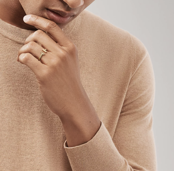T Wire Ring Gold