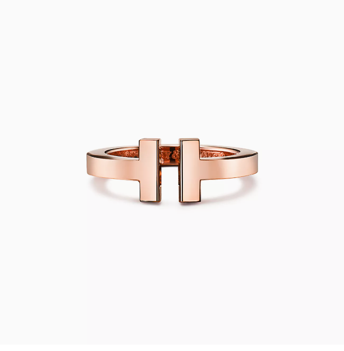 T Wire Ring Rose Gold