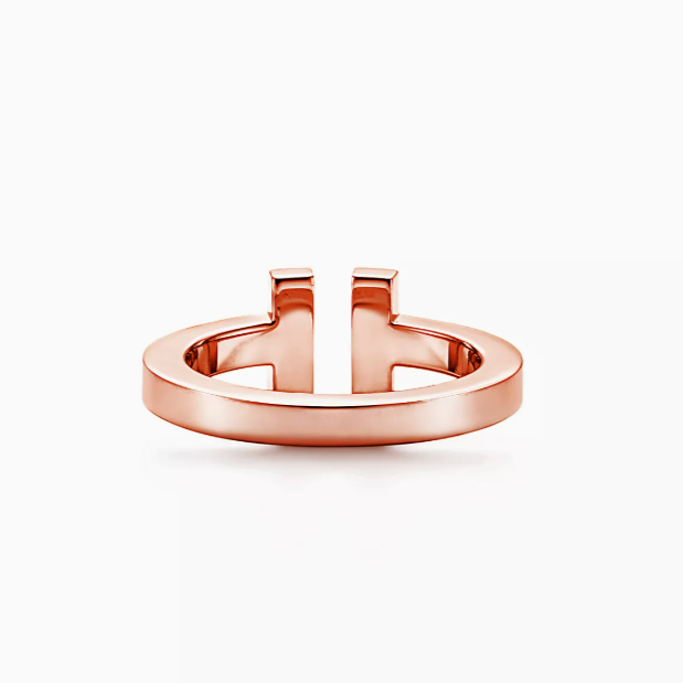 T Wire Ring Rose Gold