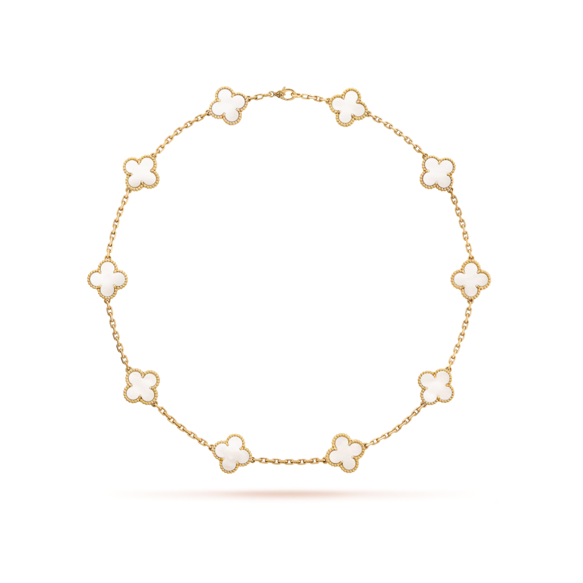 Multiclover Necklace White