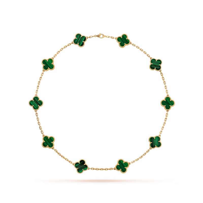 Multiclover Necklace Green