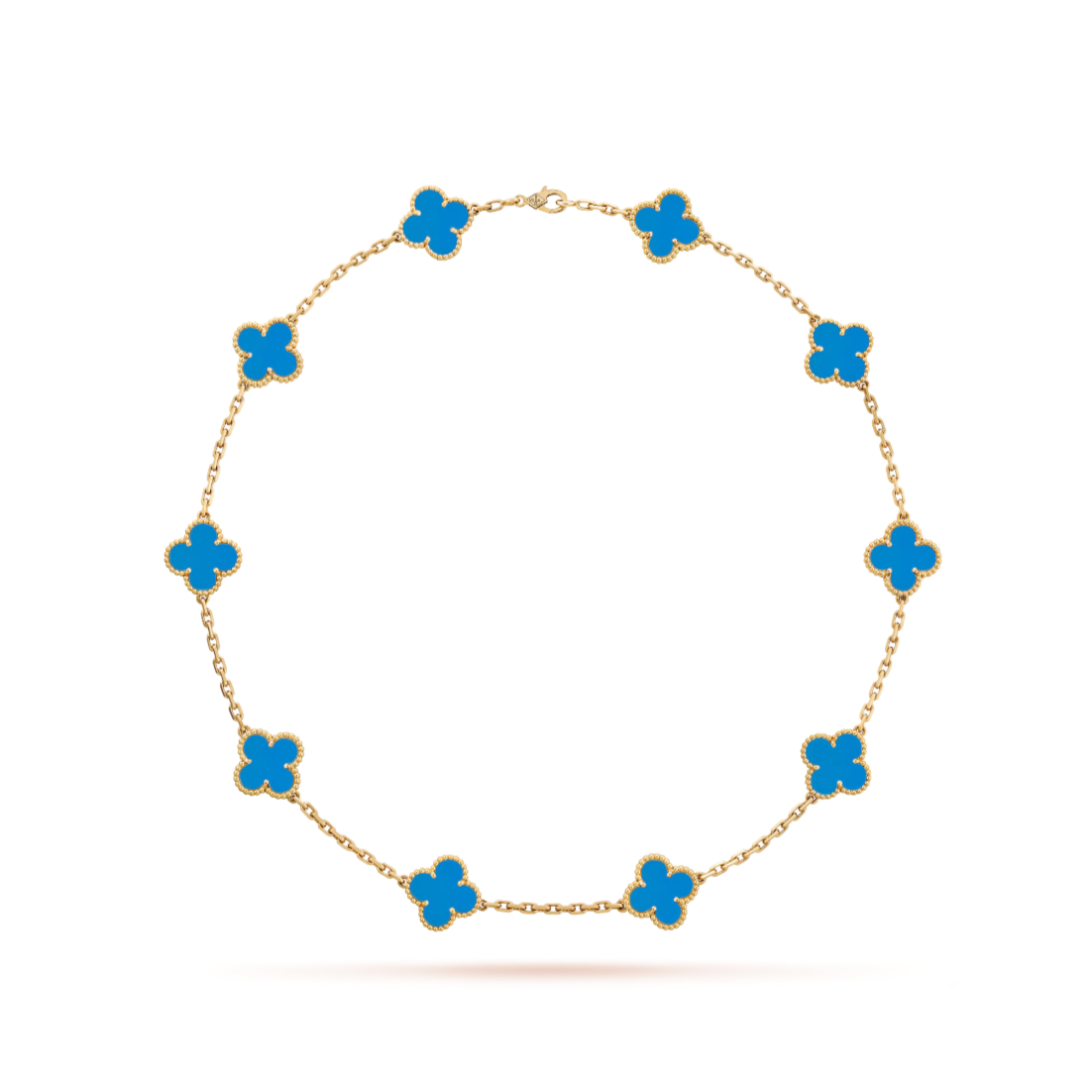Multiclover Necklace Blue