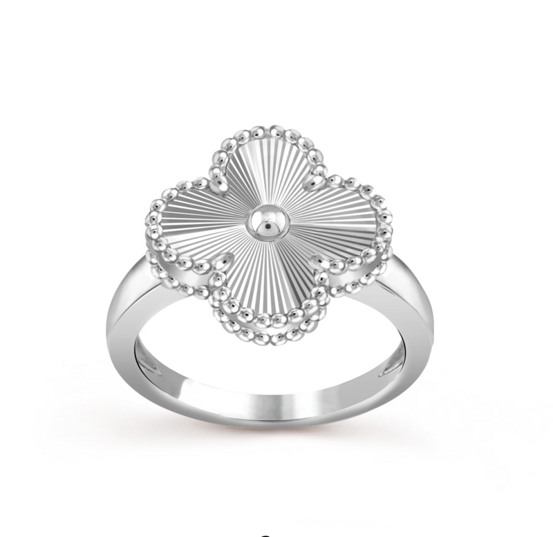 Clover Ring Silver