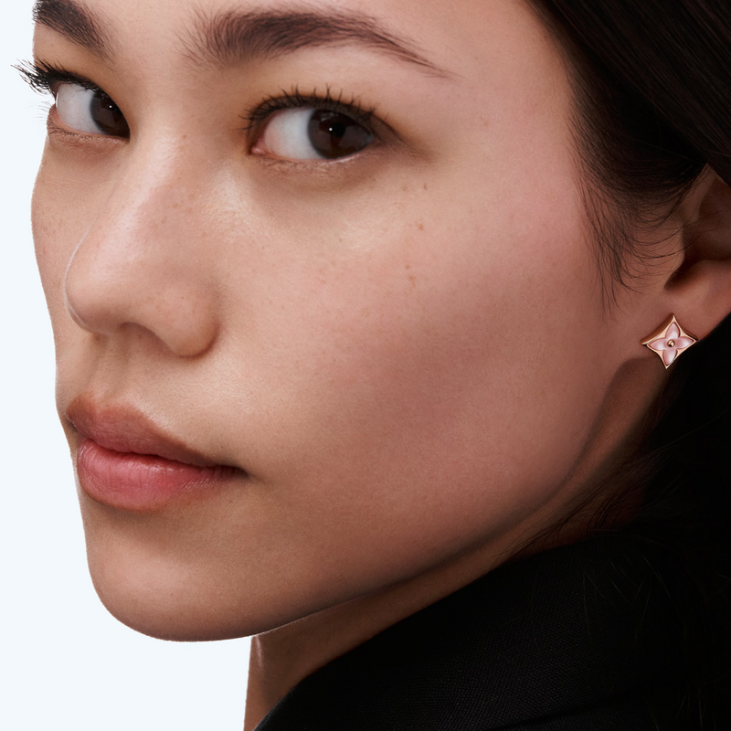 Blossom Pendant Earrings Rose