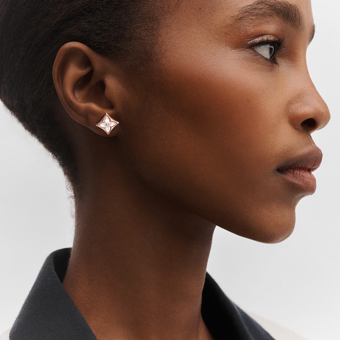 Blossom Pendant Earrings White