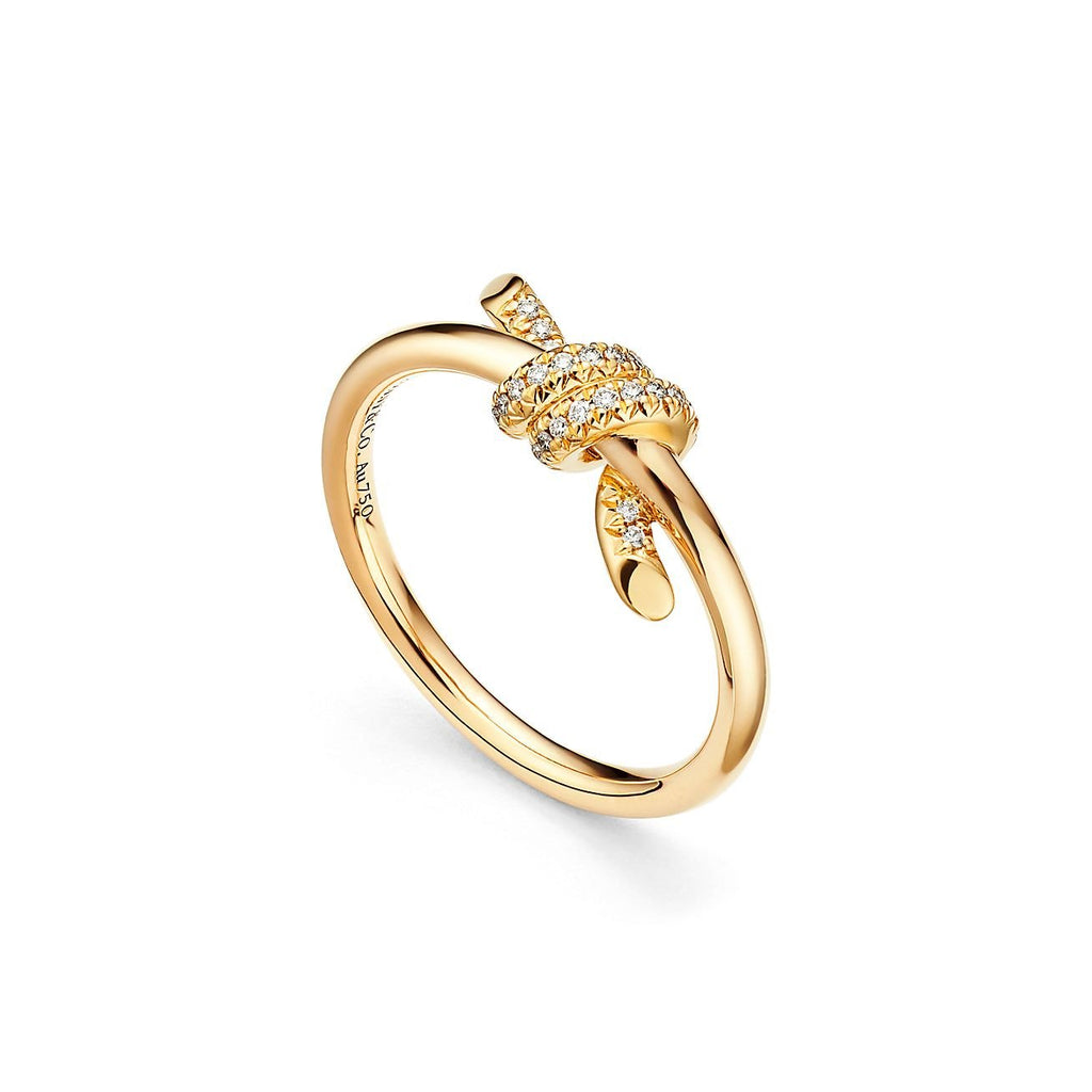 Twist Ring Gold Gem