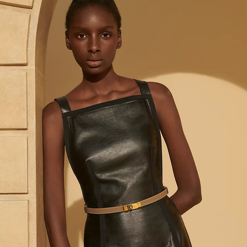 Helia Luxe Belt Grey/Gold